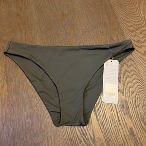 CRZ YOGA Swim Bottoms - Army Green Bikini Bottoms - Womens Medium